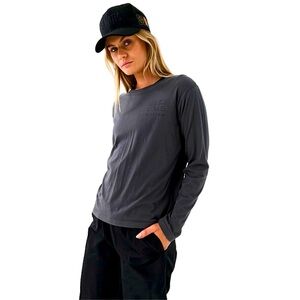 P.E Nation Heads Up Long Sleeve Top Dark Shadow Size Small NWT